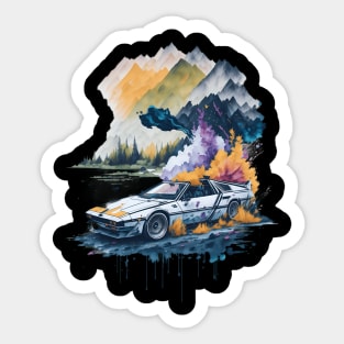 Summer Art DMC DeLorean Sticker